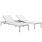 Modway Shore 3 Piece Outdoor Patio Aluminum Set, EEI-2471 FredCo