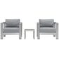 Modway Shore 3 Piece Outdoor Patio Aluminum Set, EEI-2599 FredCo