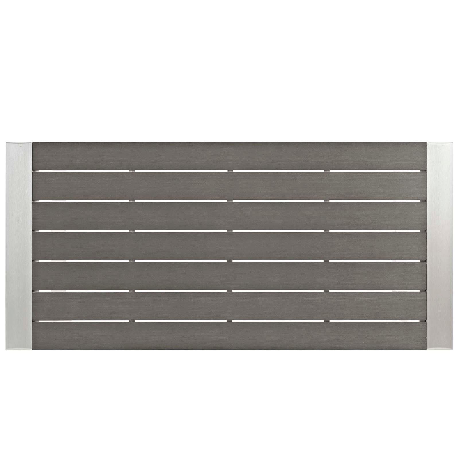 Modway Shore 5 Piece Outdoor Patio Aluminum Dining Set FredCo