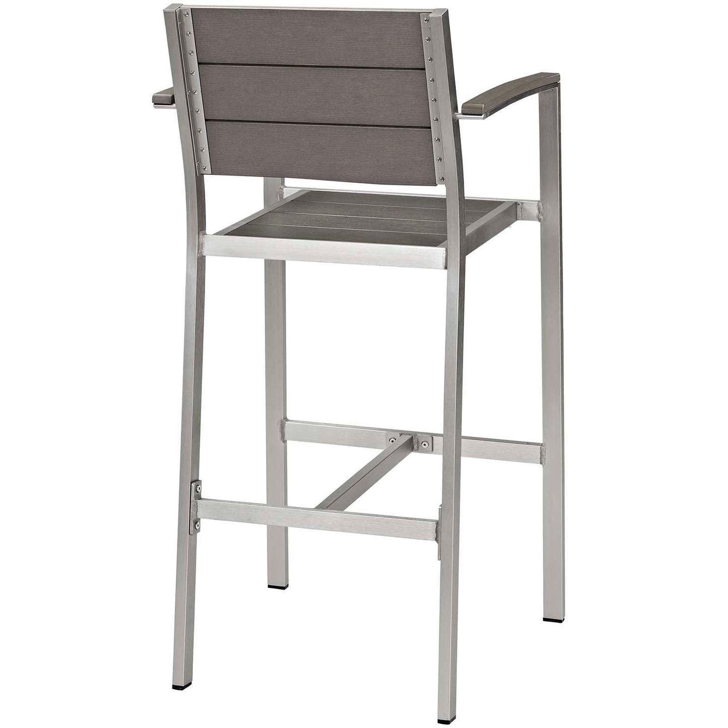 Modway Shore 5 Piece Outdoor Patio Aluminum Dining Set FredCo