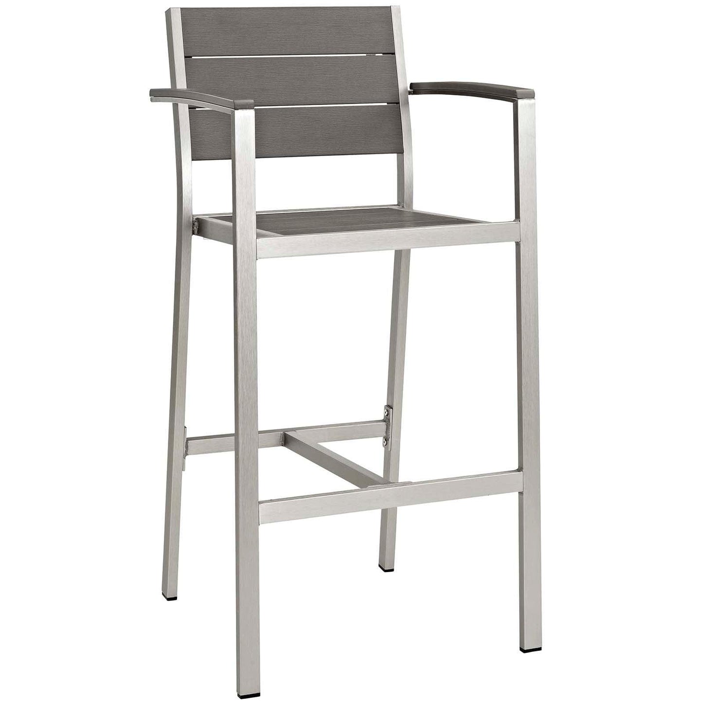 Modway Shore 5 Piece Outdoor Patio Aluminum Dining Set FredCo