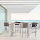 Modway Shore 5 Piece Outdoor Patio Aluminum Dining Set FredCo