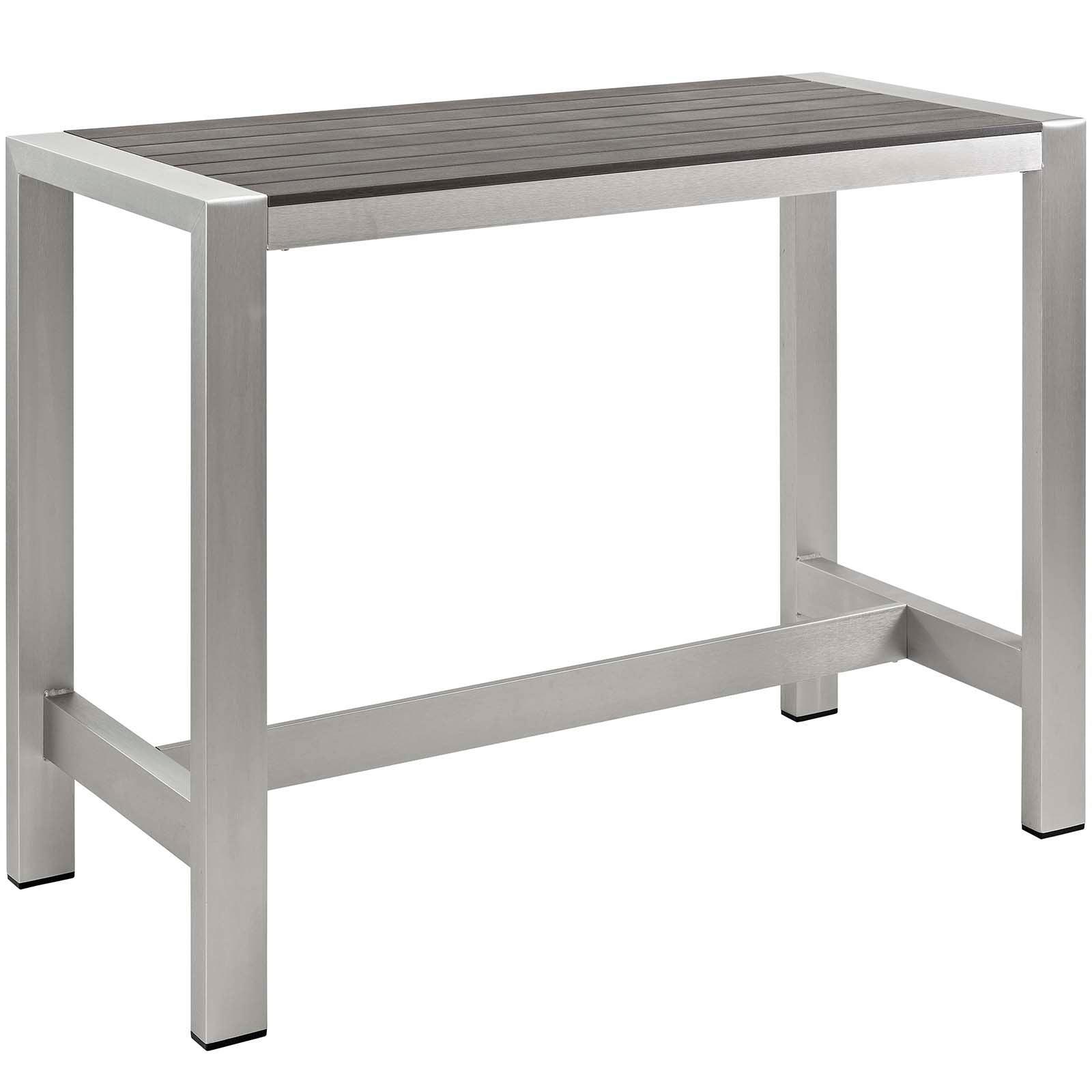 Modway Shore 5 Piece Outdoor Patio Aluminum Dining Set FredCo