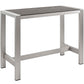 Modway Shore 5 Piece Outdoor Patio Aluminum Dining Set FredCo