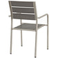 Modway Shore 5 Piece Outdoor Patio Aluminum Dining Set, EEI-2481 FredCo