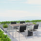 Modway Shore 5 Piece Outdoor Patio Aluminum Dining Set, EEI-2483 FredCo