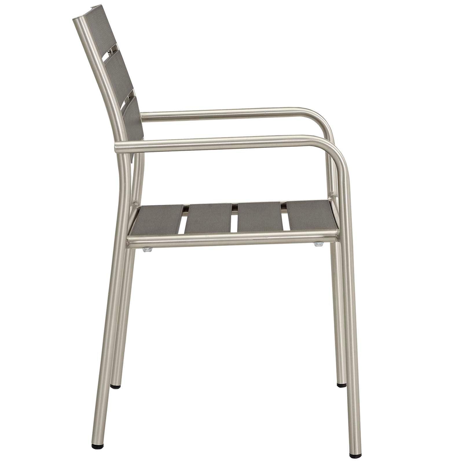 Modway Shore 5 Piece Outdoor Patio Aluminum Dining Set, EEI-3197 FredCo