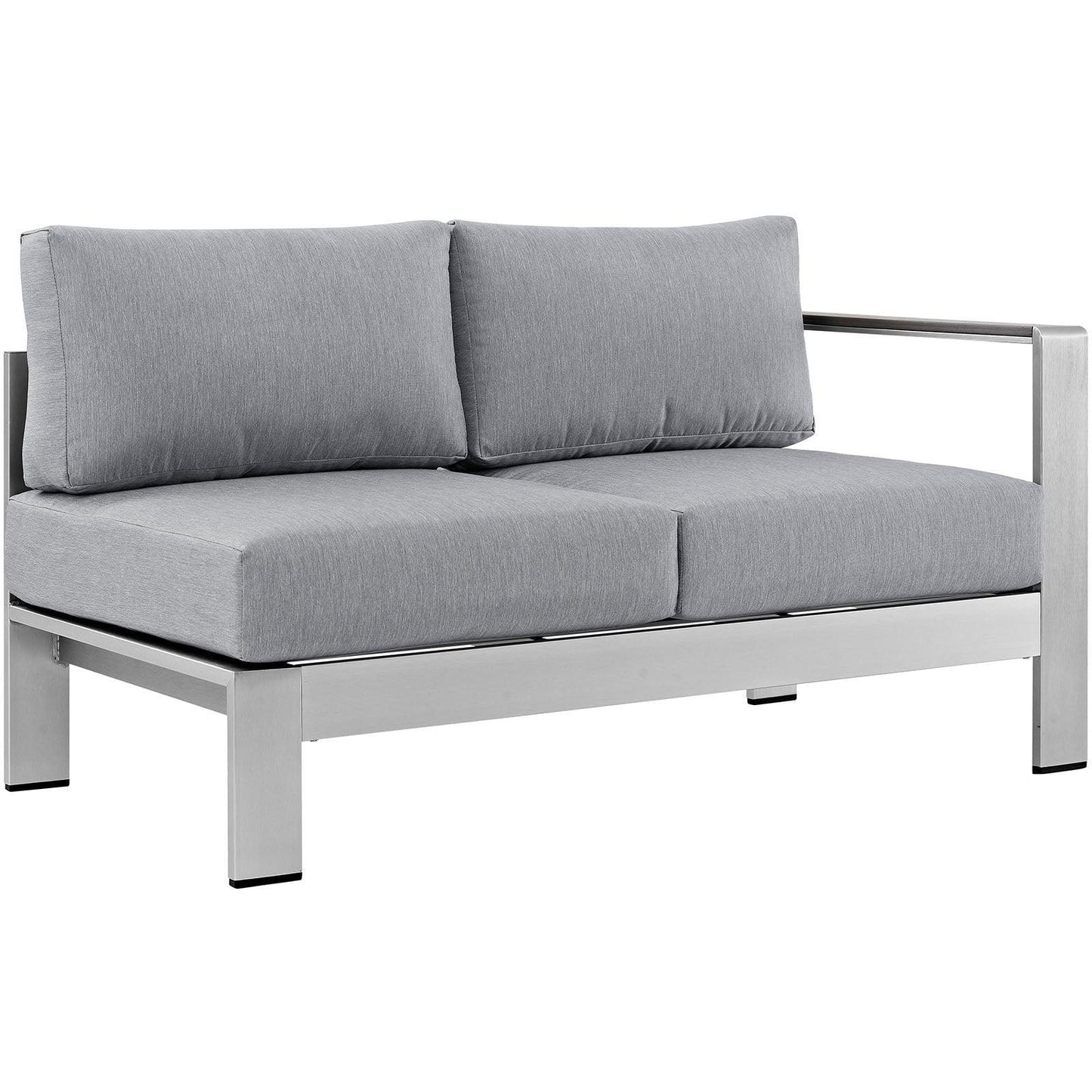 Modway Shore 5 Piece Outdoor Patio Aluminum Sectional Sofa Set, EEI-2560 FredCo