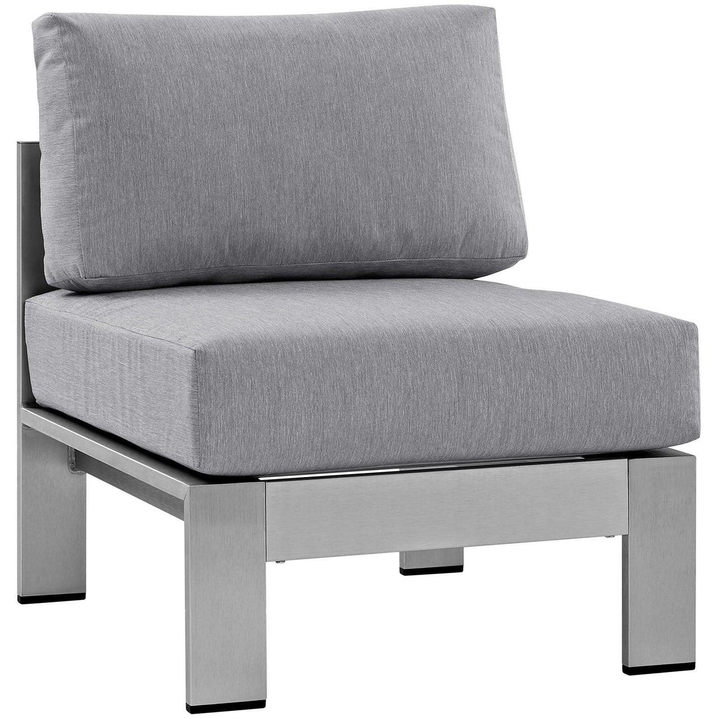 Modway Shore 6 Piece Outdoor Patio Aluminum Sectional Sofa Set, EEI-2561 FredCo