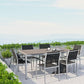 Modway Shore 7 Piece Outdoor Patio Aluminum Dining Set, EEI-2486 FredCo