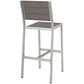 Modway Shore Armless Bar Stool Outdoor Patio Aluminum Set of 2 FredCo