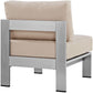 Modway Shore Armless Outdoor Patio Aluminum Chair FredCo