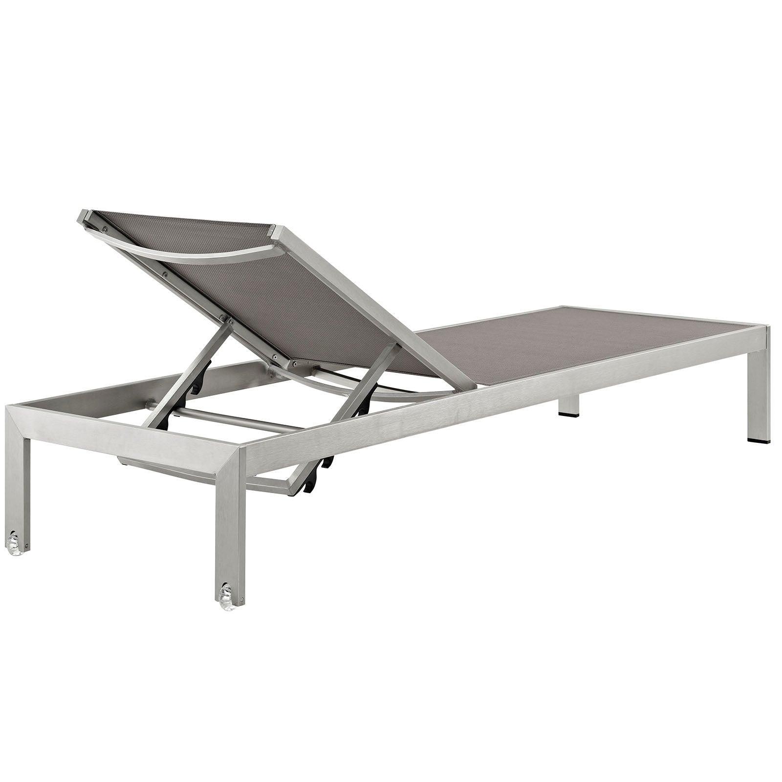 Modway Shore Chaise Outdoor Patio Aluminum Set of 2, EEI-2472 FredCo