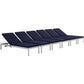 Modway Shore Chaise with Cushions Outdoor Patio Aluminum Set of 6 FredCo