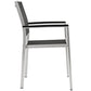 Modway Shore Dining Chair Outdoor Patio Aluminum Set of 2 FredCo
