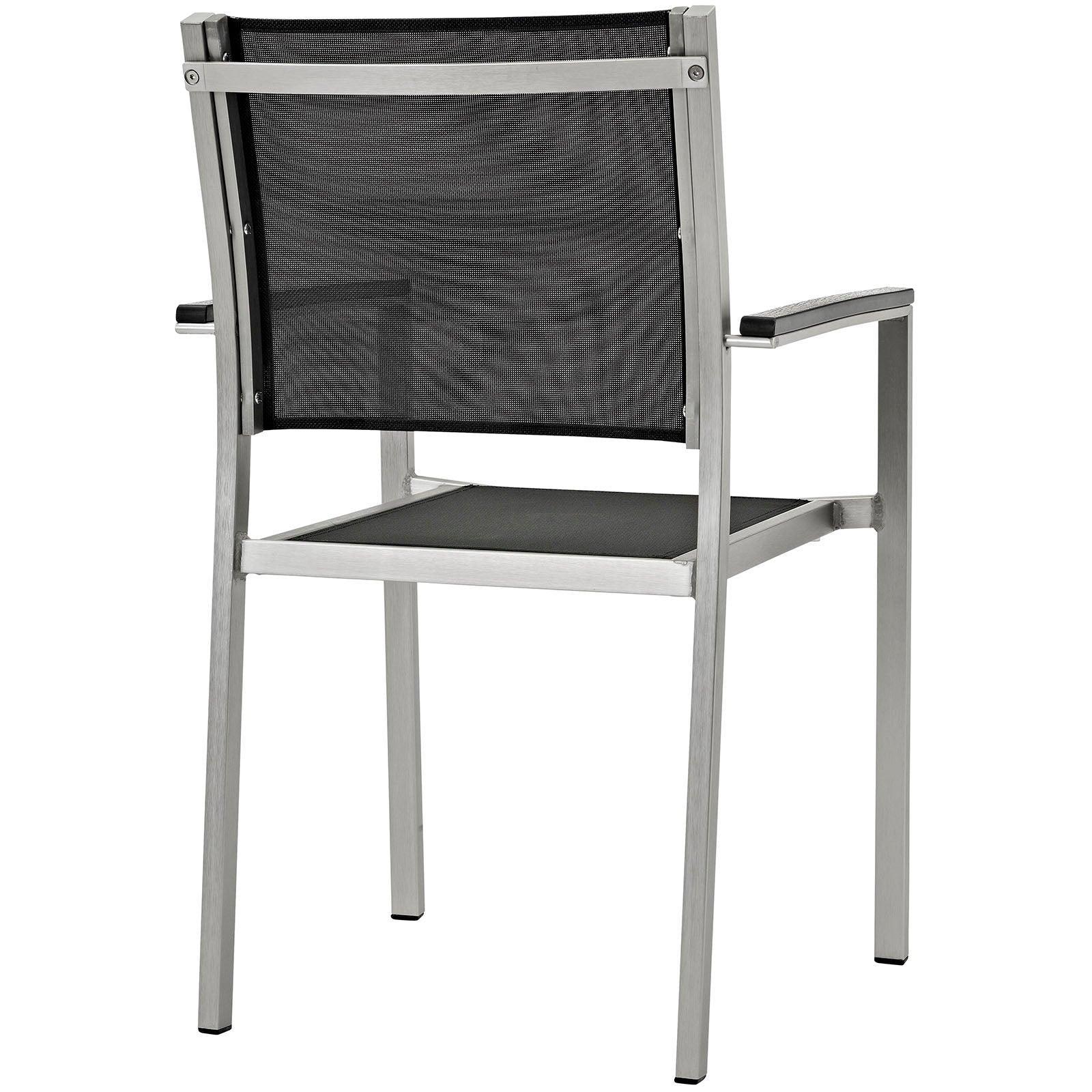 Modway Shore Dining Chair Outdoor Patio Aluminum Set of 2 FredCo