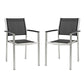 Modway Shore Dining Chair Outdoor Patio Aluminum Set of 2 FredCo
