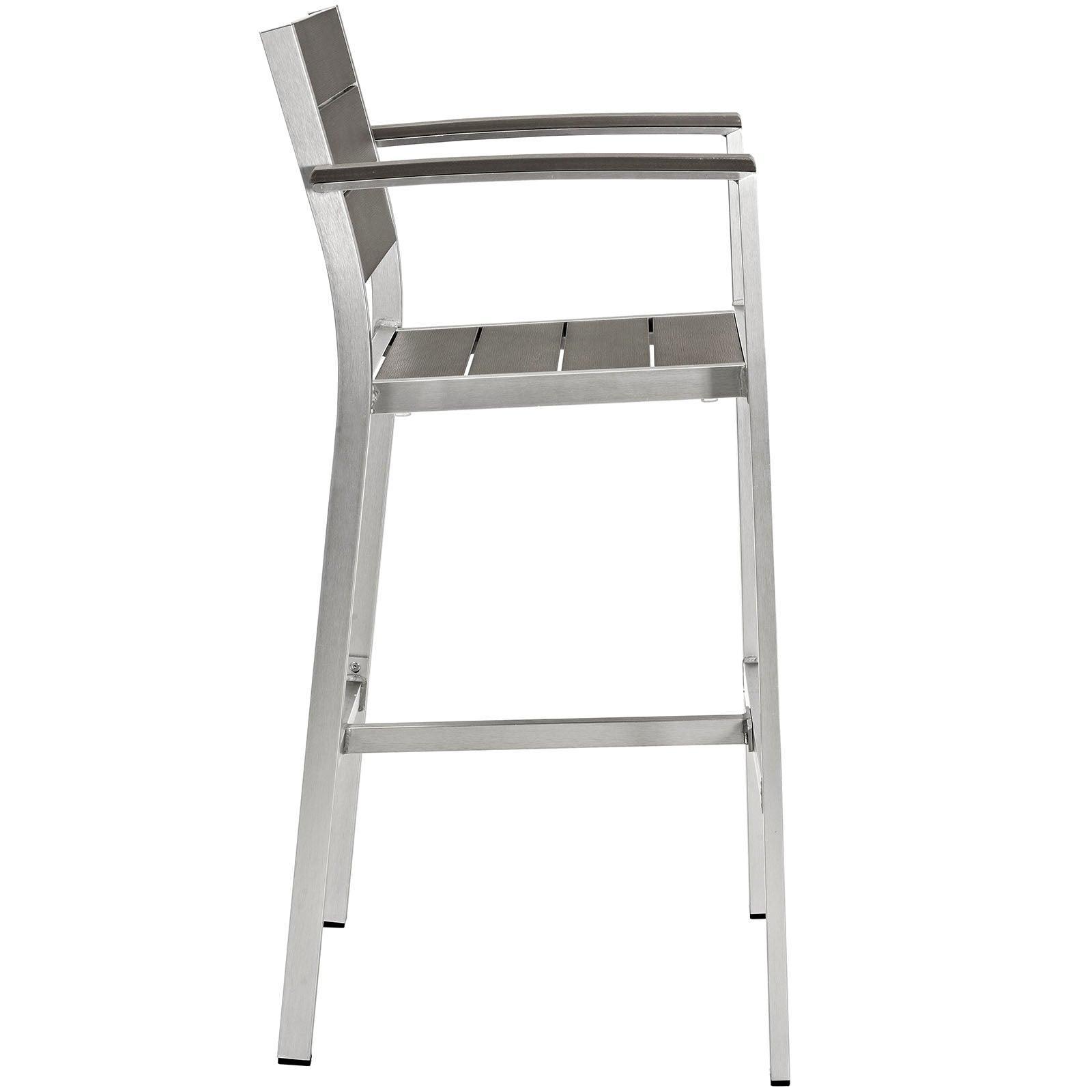 Modway Shore Outdoor Patio Aluminum Bar Stool FredCo