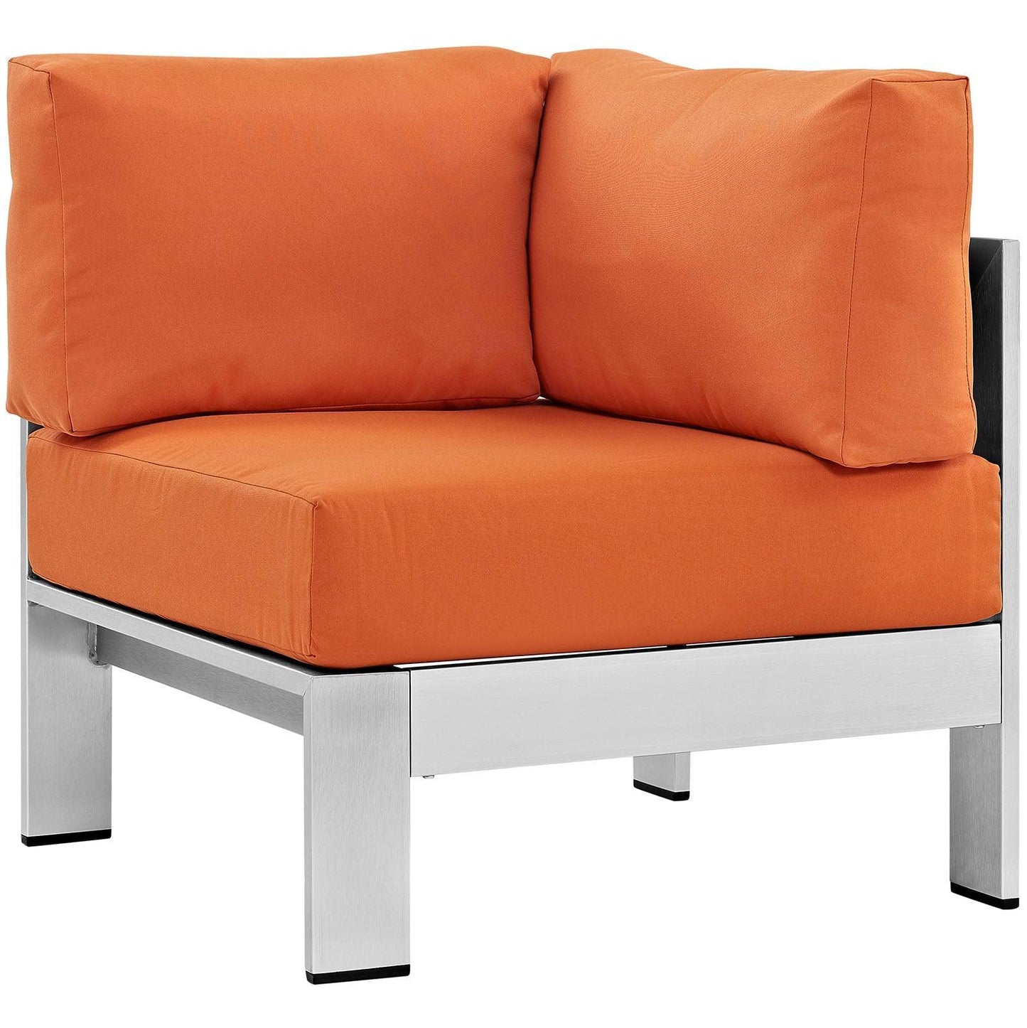 Modway Shore Outdoor Patio Aluminum Corner Sofa FredCo