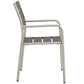 Modway Shore Outdoor Patio Aluminum Dining Rounded Armchair Set of 2 FredCo