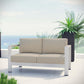 Modway Shore Outdoor Patio Aluminum Loveseat FredCo