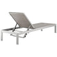 Modway Shore Outdoor Patio Aluminum Rattan Chaise FredCo