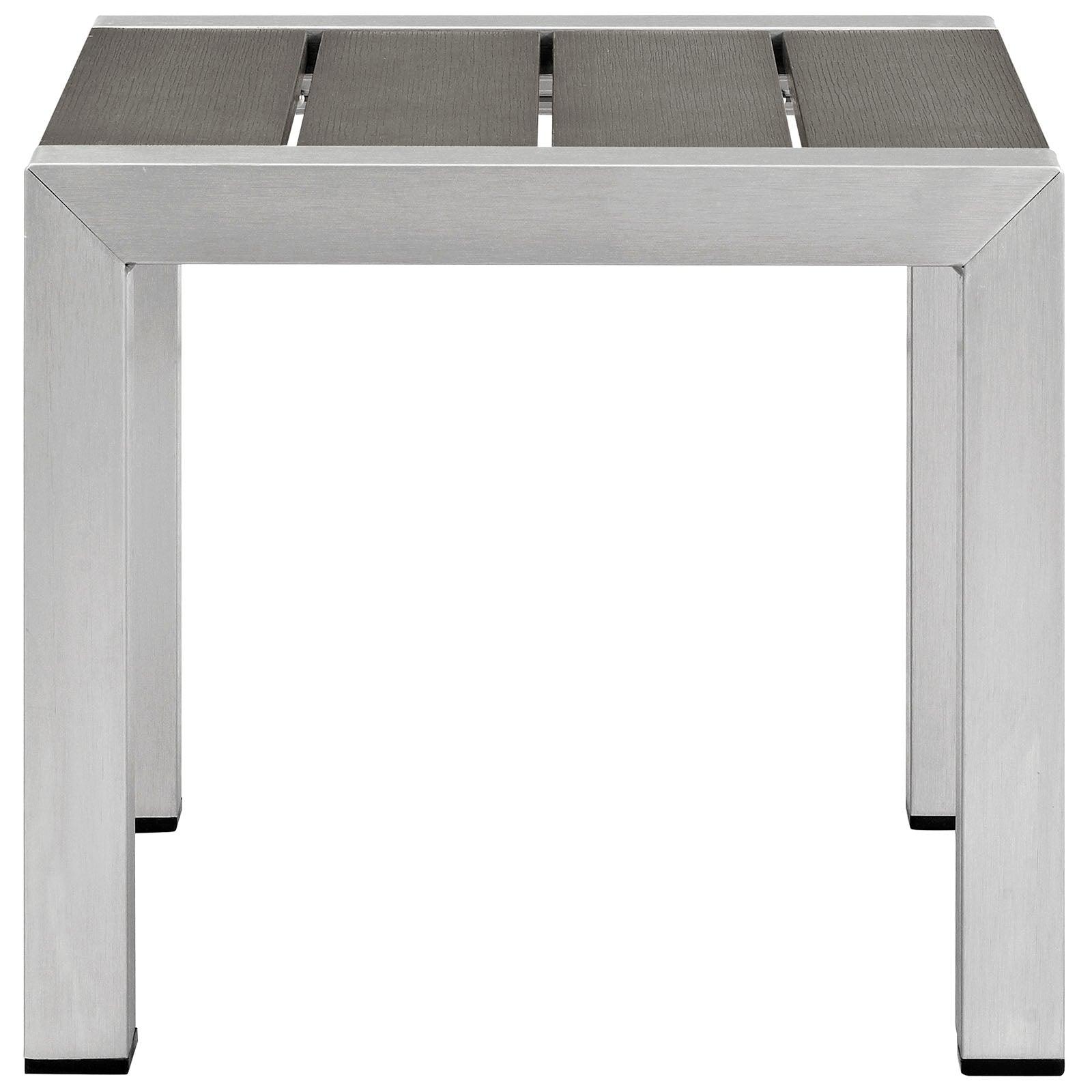 Modway Shore Outdoor Patio Aluminum Side Table FredCo