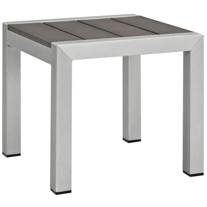 Modway Shore Outdoor Patio Aluminum Side Table FredCo