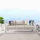 Modway Shore Outdoor Patio Aluminum Sofa FredCo