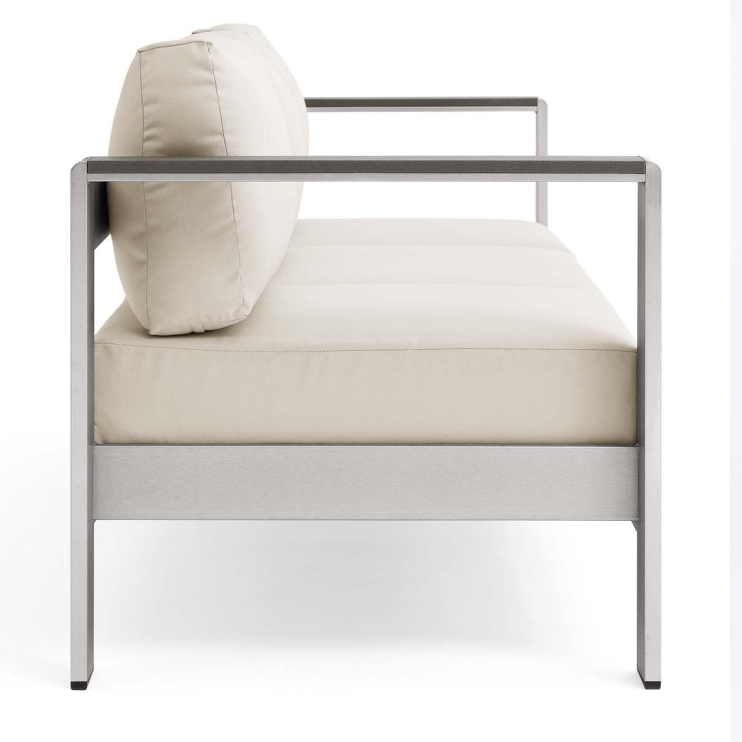 Modway Shore Outdoor Patio Aluminum Sofa FredCo