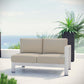 Modway Shore Right-Arm Corner Sectional Outdoor Patio Aluminum Loveseat FredCo