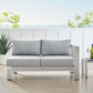 Modway Shore Sunbrella® Fabric Aluminum Outdoor Patio Right-Arm Loveseat FredCo