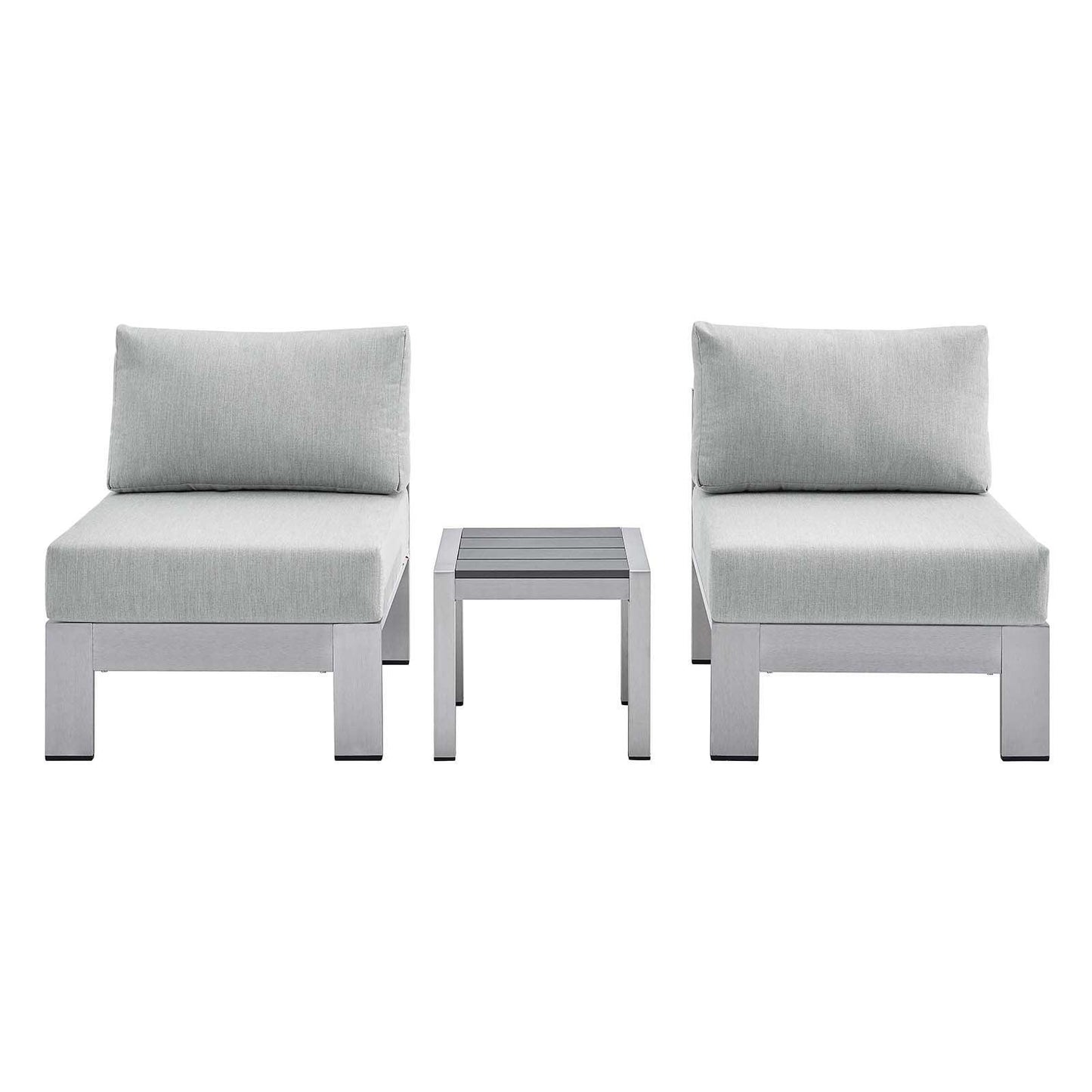 Modway Shore Sunbrella® Fabric Outdoor Patio Aluminum 3 Piece Set, EEI-4312 FredCo