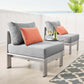 Modway Shore Sunbrella® Fabric Outdoor Patio Aluminum 3 Piece Set, EEI-4312 FredCo
