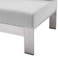Modway Shore Sunbrella® Fabric Outdoor Patio Aluminum 4 Piece Sectional Sofa Set FredCo