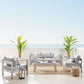 Modway Shore Sunbrella® Fabric Outdoor Patio Aluminum 4 Piece Set, EEI-4316 FredCo