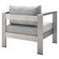 Modway Shore Sunbrella® Fabric Outdoor Patio Aluminum 5 Piece Sectional Sofa Set, EEI-4317 FredCo