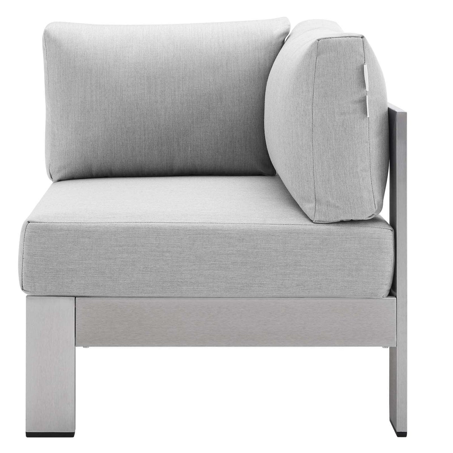 Modway Shore Sunbrella® Fabric Outdoor Patio Aluminum 5 Piece Sectional Sofa Set, EEI-4317 FredCo