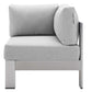 Modway Shore Sunbrella® Fabric Outdoor Patio Aluminum 5 Piece Sectional Sofa Set, EEI-4317 FredCo