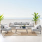Modway Shore Sunbrella® Fabric Outdoor Patio Aluminum 5 Piece Sectional Sofa Set, EEI-4318 FredCo