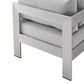 Modway Shore Sunbrella® Fabric Outdoor Patio Aluminum 6 Piece Sectional Sofa Set FredCo