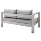 Modway Shore Sunbrella® Fabric Outdoor Patio Aluminum 7 Piece Set FredCo