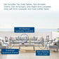 Modway Shore Sunbrella® Fabric Outdoor Patio Aluminum 9 Piece Sectional Sofa Set FredCo