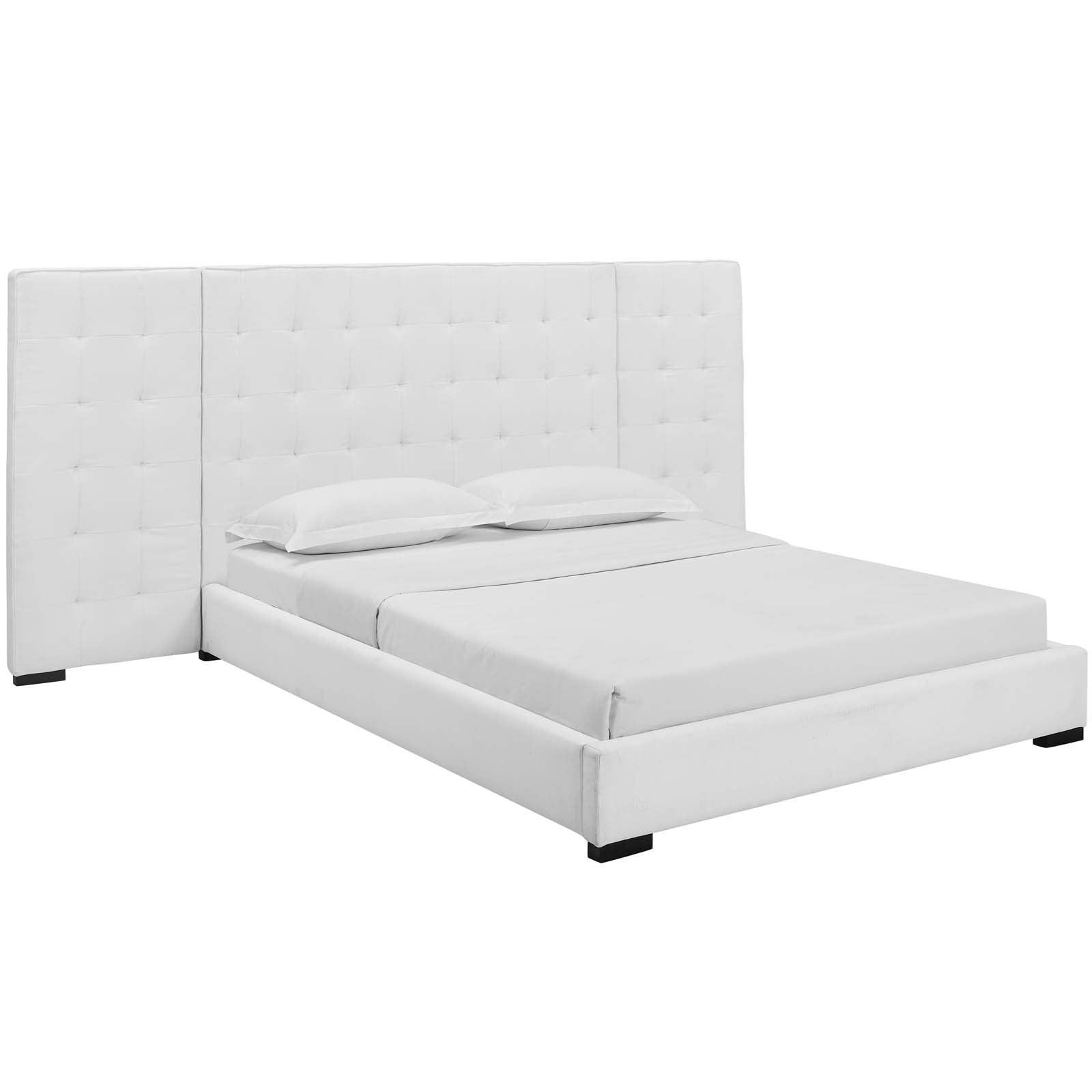 Modway Sierra Queen Upholstered Fabric Platform Bed FredCo