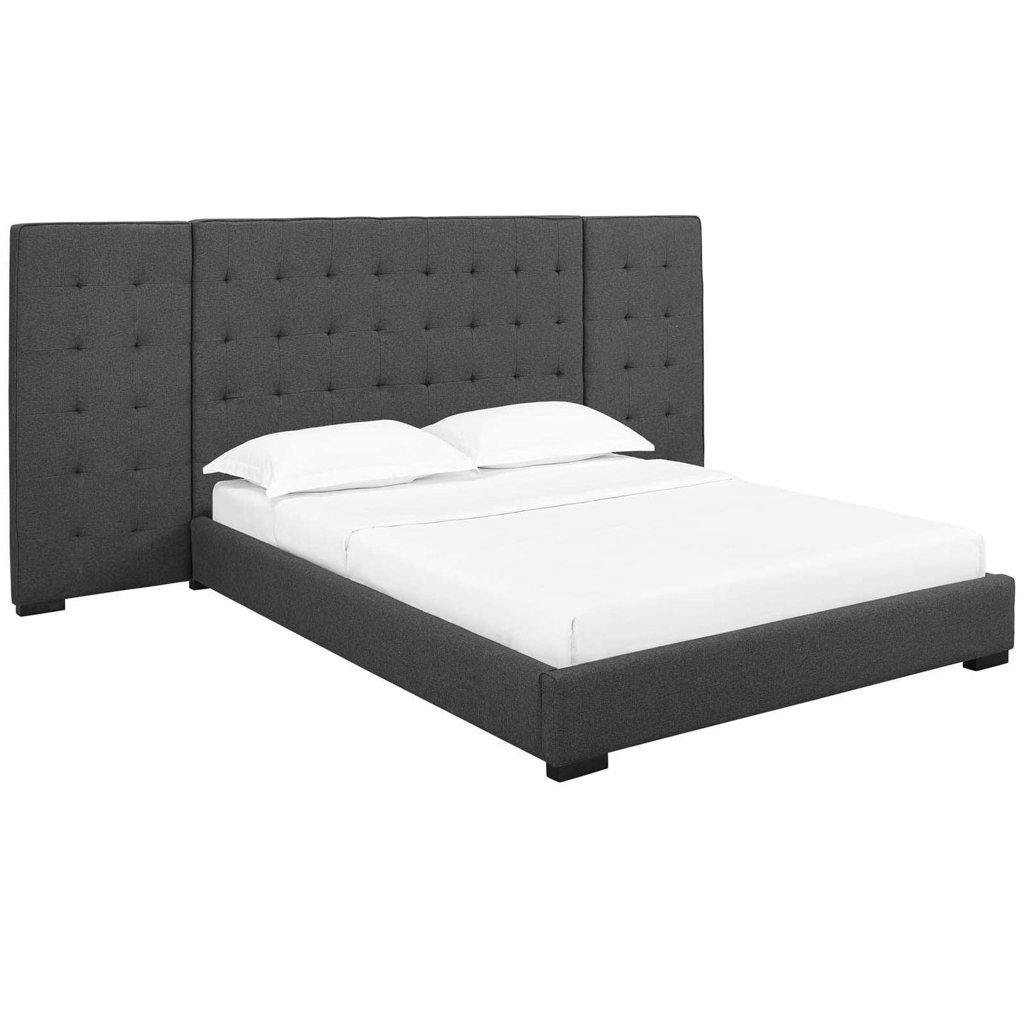 Modway Sierra Queen Upholstered Fabric Platform Bed FredCo