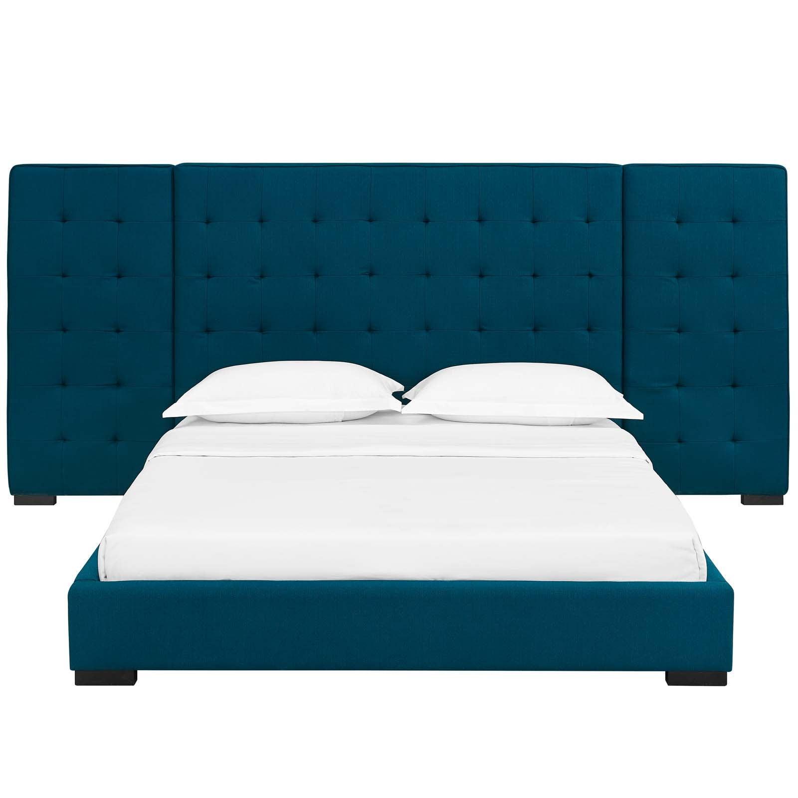 Modway Sierra Queen Upholstered Fabric Platform Bed FredCo