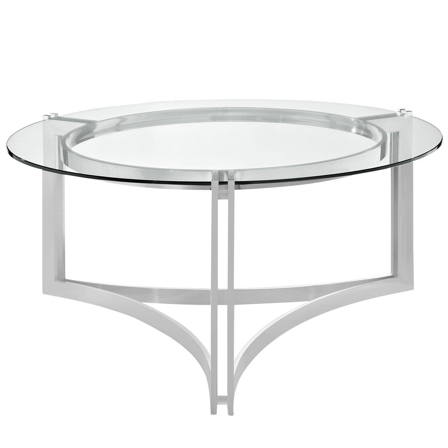 Modway Signet Stainless Steel Coffee Table FredCo