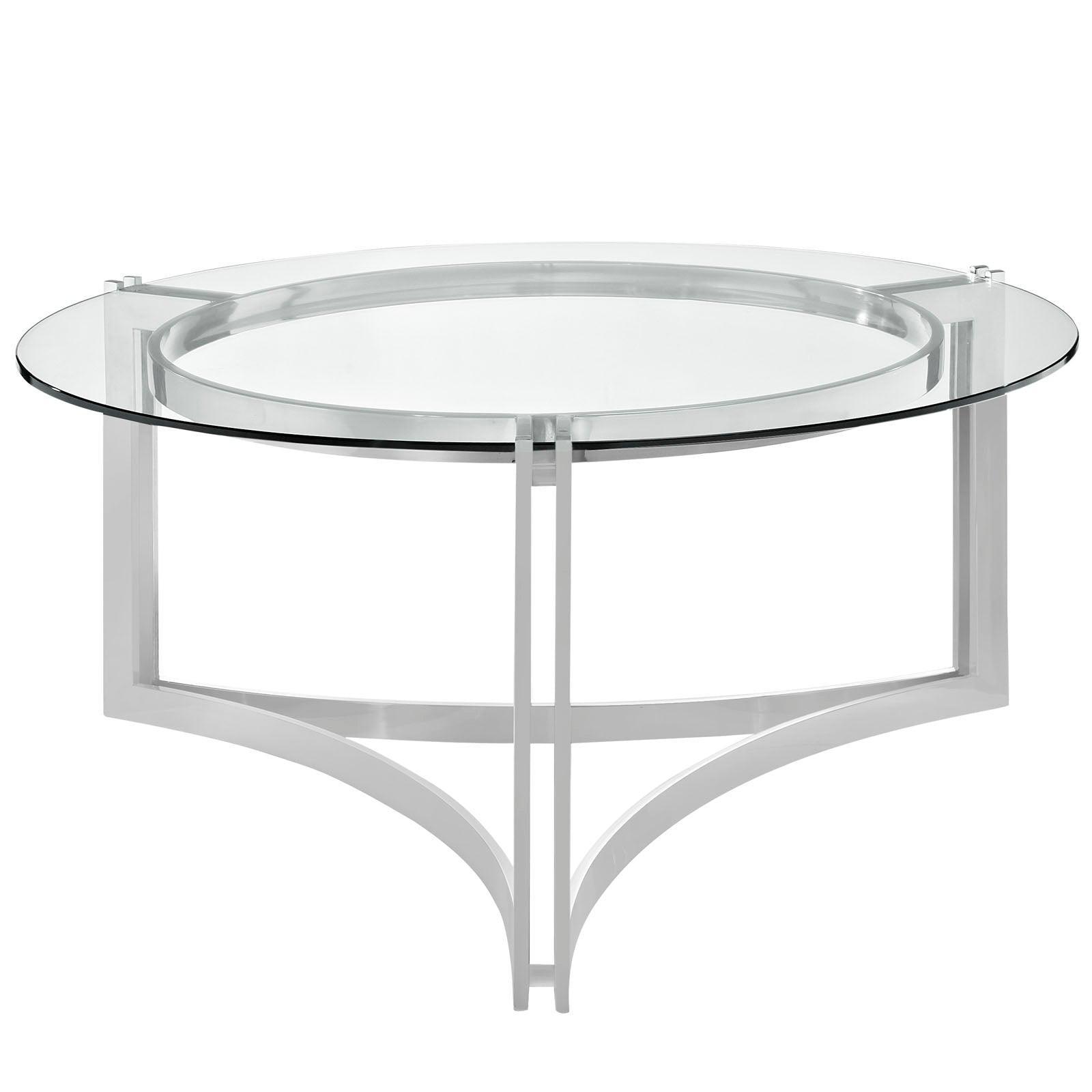 Modway Signet Stainless Steel Coffee Table FredCo