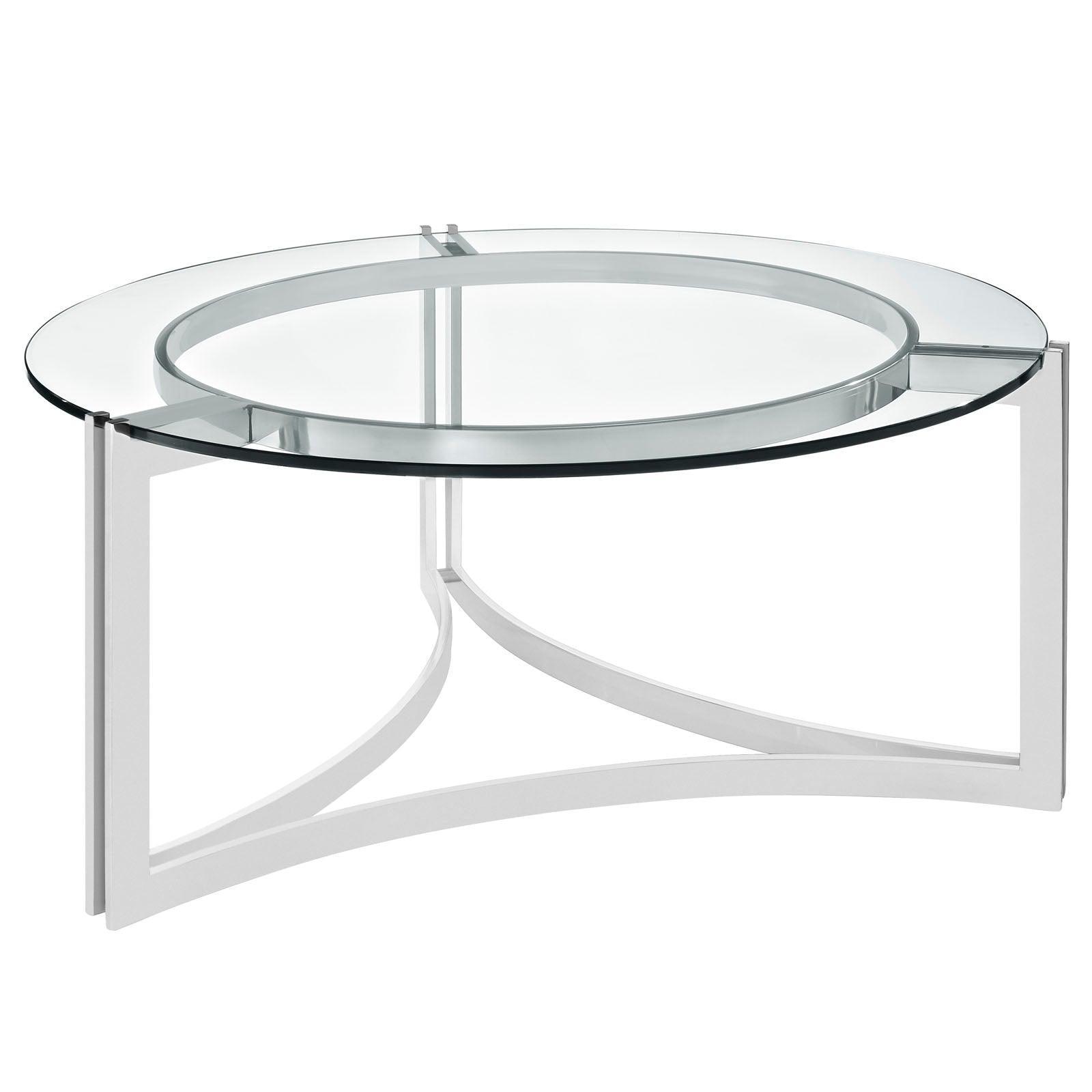 Modway Signet Stainless Steel Coffee Table FredCo