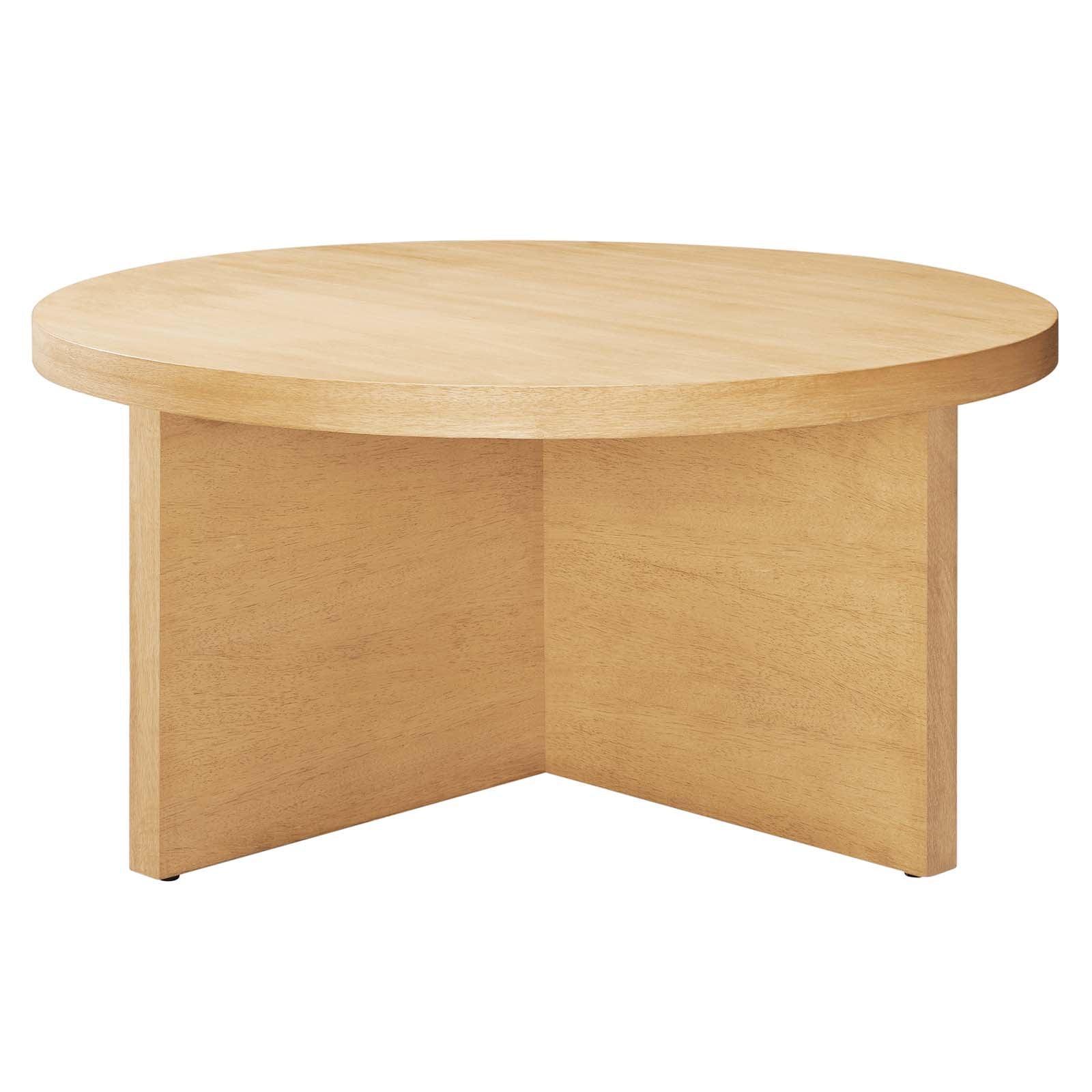 Modway Silas Round Wood Coffee Table FredCo